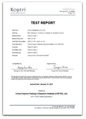 Test result for Strength etc_Koptr
